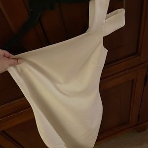 Likely white midi dress